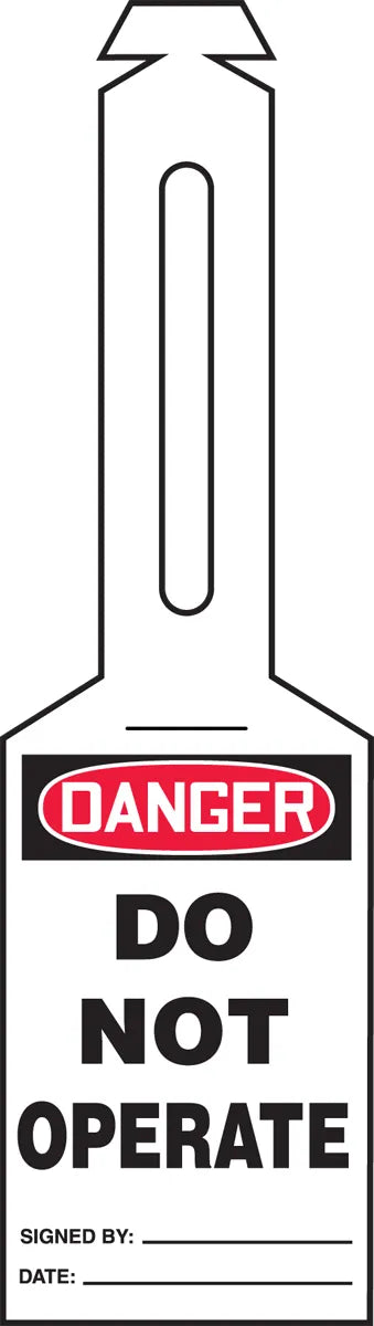 OSHA Danger Safety Tag: Do Not Operate - Loop 'n Strap – Lockout/Tagout