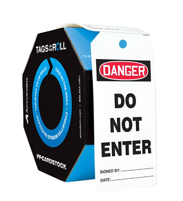 OSHA Danger Tags By-The-Roll: Do Not Enter – Lockout/Tagout