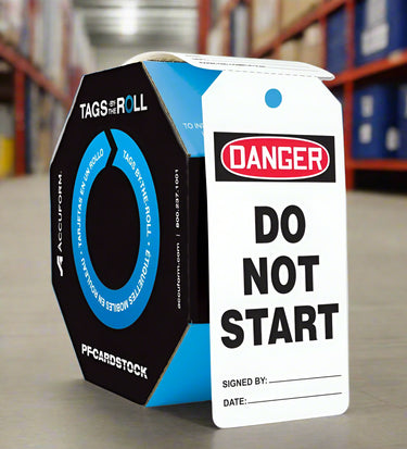 OSHA Danger Safety Tags: Tags By-The-Roll- Do Not Start – Lockout/Tagout