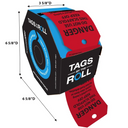 Danger Tags By-The-Roll: Do Not Use This Scaffold Keep Off – Lockout/Tagout