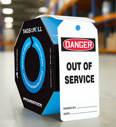 OSHA Danger Tags By-The-Roll: Out Of Service – Lockout/Tagout