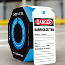 OSHA Danger Safety Tags: Tags By-The-Roll- Barricade Tag – Lockout/Tagout