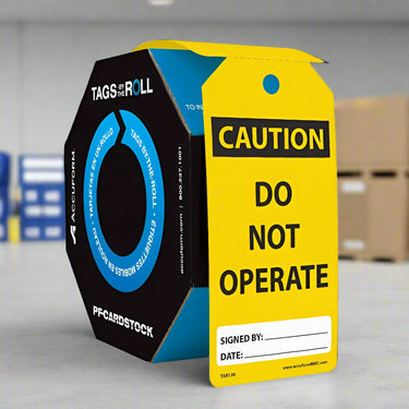 OSHA Caution Tags By-The-Roll: Do Not Operate – Lockout/Tagout