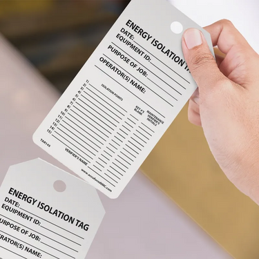 Tags By-The-Roll: Energy Isolation Tag – Lockout/Tagout
