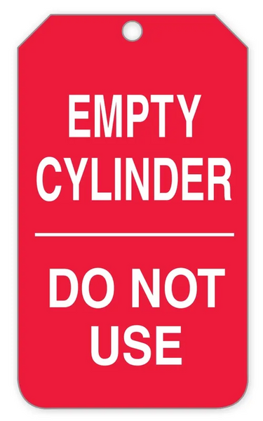 Cylinder Tags By-The-Roll: Empty Cylinder - Do Not Use – Lockout/Tagout