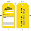 Tags By-The-Roll: Danger - Do Not Operate - Energy Isolation – Lockout/Tagout