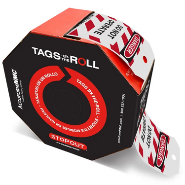 OSHA Danger Tags By-The-Roll: Do Not Operate White Background – Lockout/Tagout