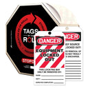 OSHA Danger Tags By-The-Roll: Equipment Locked Out – Lockout/Tagout