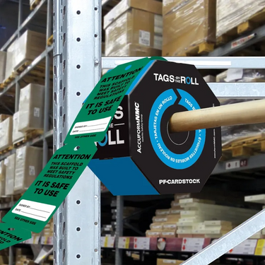 Tags By-The-Roll: Attention - Scaffold Is Safe To Use – Lockout/Tagout