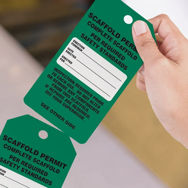 Tags By-The-Roll: Scaffold Permit - Complete Scaffold – Lockout/Tagout