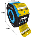 Safety Tags By-The-Roll: Scaffold Inspection – Lockout/Tagout