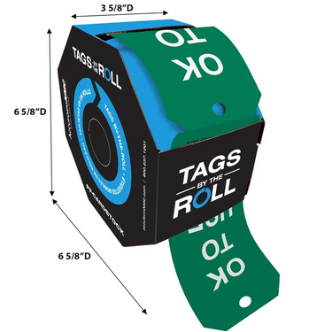 Tags By-The-Roll: OK To Use – Lockout/Tagout