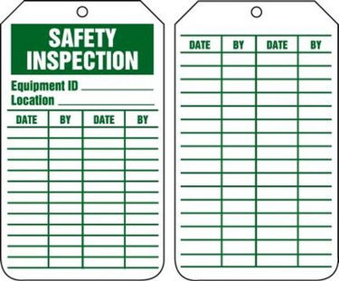 Equipment Status Safety Tag: Safety Inspection – Lockout/Tagout