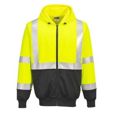Portwest UB315 Class 3 Black Bottom Zip-Up Sweatshirt – Apparel
