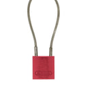 ABUS 72/30 Aluminum Safety Padlock with Steel Cable Shackle – Lockout/Tagout