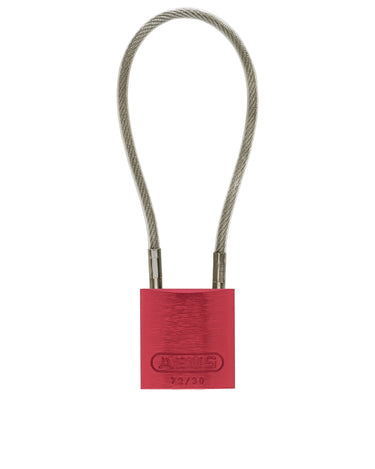 ABUS 72/30 Aluminum Safety Padlock with Steel Cable Shackle – Lockout/Tagout