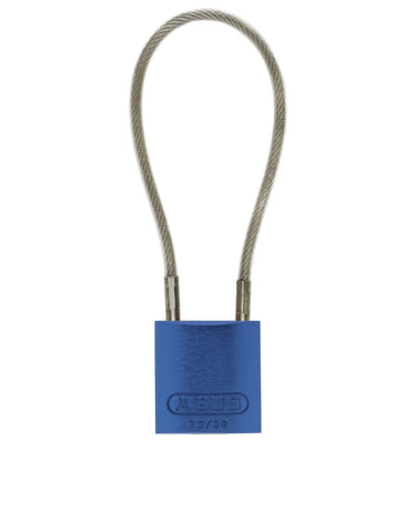 ABUS 72/30 Aluminum Safety Padlock with Steel Cable Shackle – Lockout/Tagout