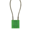 ABUS 72/30 Aluminum Safety Padlock with Steel Cable Shackle – Lockout/Tagout