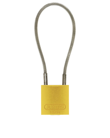 ABUS 72/30 Aluminum Safety Padlock with Steel Cable Shackle – Lockout/Tagout