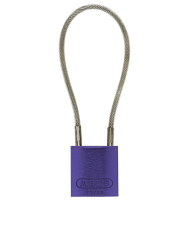 ABUS 72/30 Aluminum Safety Padlock with Steel Cable Shackle – Lockout/Tagout