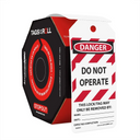 OSHA Danger Tags By-The-Roll: Do Not Operate White Background – Lockout/Tagout