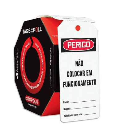 OSHA Perigo Tags By-The-Roll: Não Colocar Em Funcionamento – Lockout/Tagout