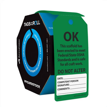 Safety Tags By-The-Roll: Ok Do Not Alter – Lockout/Tagout