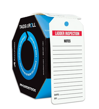 Tags By-The-Roll: Ladder Inspection – Lockout/Tagout