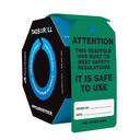 Tags By-The-Roll: Attention - Scaffold Is Safe To Use – Lockout/Tagout