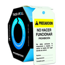 Spanish Caution Tags By-The-Roll: No Hacer Funcionar - Prohibicion – Lockout/Tagout