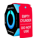 Cylinder Tags By-The-Roll: Empty Cylinder - Do Not Use – Lockout/Tagout