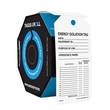 Tags By-The-Roll: Energy Isolation Tag – Lockout/Tagout