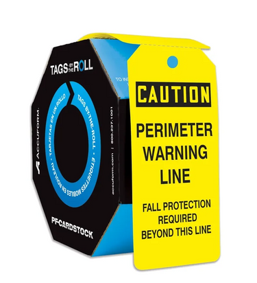 OSHA Caution Tags By-The-Roll: Perimeter Warning Line – Lockout/Tagout