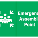 Safety Sign: Emergency Assembly Point (Graphic) – Signs & Labels