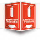 Projection Sign: Fire Extinguisher (White on Red) – Signs & Labels