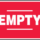 Safety Sign: Empty (Red) – Signs & Labels