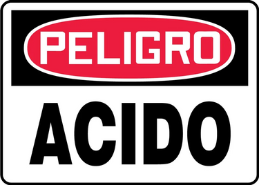OSHA Danger Safety Sign: Acid – Signs & Labels
