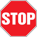 Facility Safety Sign: Stop – Signs & Labels