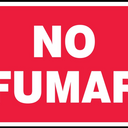 Safety Sign: No Smoking (White on Red) – Signs & Labels