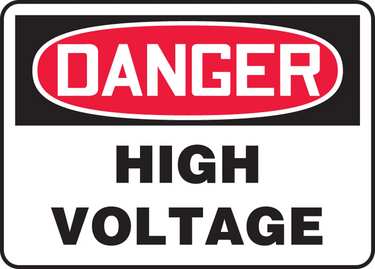 OSHA Danger Safety Sign: High Voltage – Signs & Labels