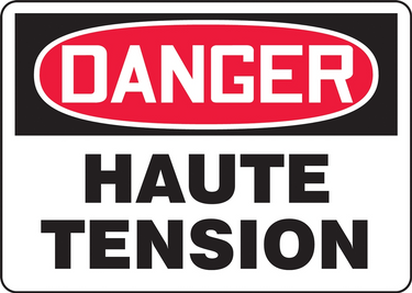 OSHA Danger Safety Sign: High Voltage – Signs & Labels