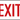 Safety Sign: Exit (Red on White) – Signs & Labels