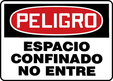 OSHA Danger Safety Sign: Confined Space - Do Not Enter – Signs & Labels