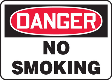 OSHA Danger Safety Sign: No Smoking – Signs & Labels