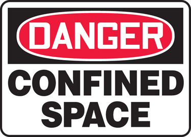 OSHA Danger Safety Sign: Confined Space – Signs & Labels