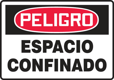 OSHA Danger Safety Sign: Confined Space – Signs & Labels