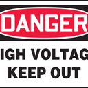 OSHA Danger Safety Sign: High Voltage - Keep Out – Signs & Labels