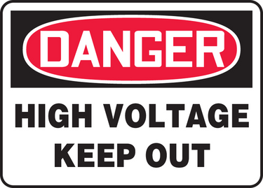 OSHA Danger Safety Sign: High Voltage - Keep Out – Signs & Labels