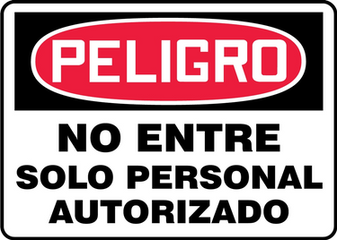 OSHA Danger Safety Sign: Do Not Enter - Authorized Personnel Only – Signs & Labels