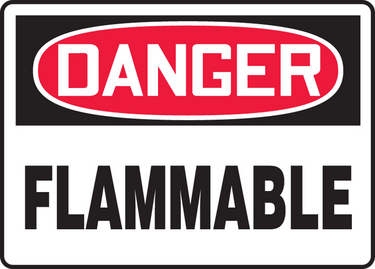 OSHA Danger Safety Sign: Flammable – Signs & Labels
